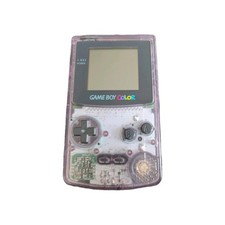 Working GameBoy Color Clear Purple Console plus games Japan