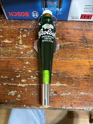 Grolsch Premium Lager Beer Tap Handle Vintage Acrylic, Holland