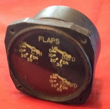Rare Vintage GE Type DJ-4 Aircraft Flap Gauge Indicator B-36 Peacemaker Bomber Rare Vintage GE Type DJ-4 Aircraft Flap Gauge Indicator B-36 Peacemaker Bomber