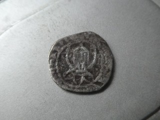 Byzantinische Silbermünze Manuel II.Paleologos 3 6g/18mm um 1400 n.C.