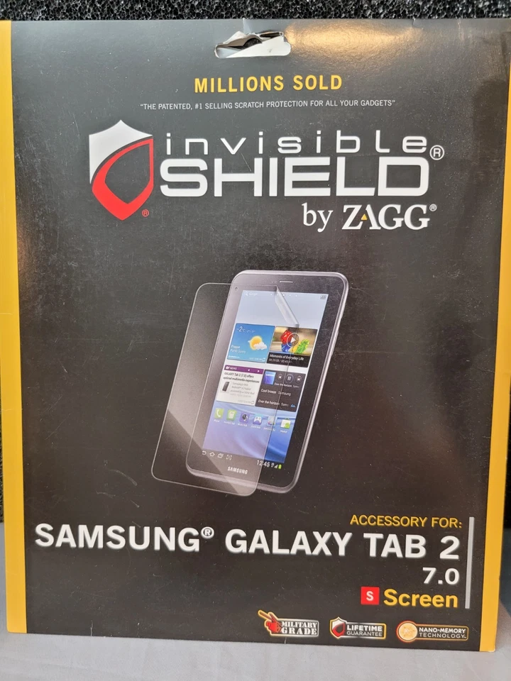 ZAGG Invisible Shield for Samsung Galaxy Tab 2 7.0 Screen Protector NEW SEALED - Image 2 of 4