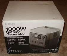 EcoFlow River 2 Max 500W Battery Portable Generator EFR610 120V! New in Box!