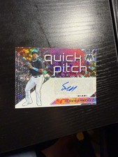 2021 Mosaic Jesus Sanchez Quick Pitch Disco Prizm RC Auto #QPA-SA Miami Marlins