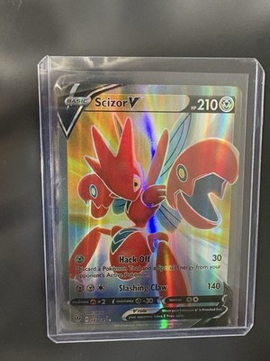 Pokémon TCG Scizor v Darkness Ablaze Holo Card 183/189 Full Art Ultra Rare