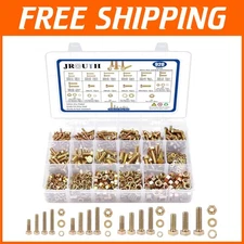 Alloy Steel Bolt Nut Assortment - 920PCS with Yellow Zinc Coating for Durability