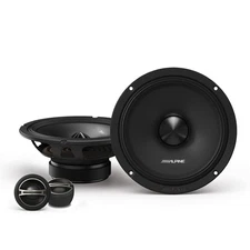 Alpine DM-65C-G, 6.5" 2-Way Component Speakers w/ Grille