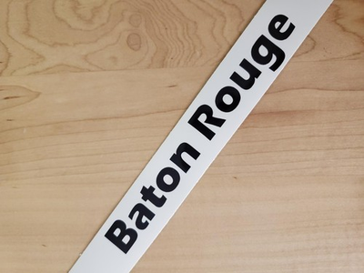 #ad Baton Rouge decals stickers vinyl 2 PAIR Gloss BLACK 24quot; FAST USA $42.22