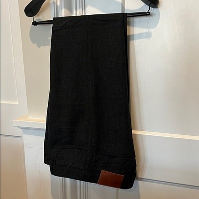 Canali Dark Gray Wool 5 Pocket Dress Pants - 33  Waist / 27  Inseam