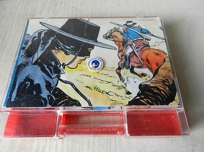 Jeu de Cubes Vintage ZORRO 1986 * Clem Toys * 6 Fiches de Scènes Animées - Photo 1/4