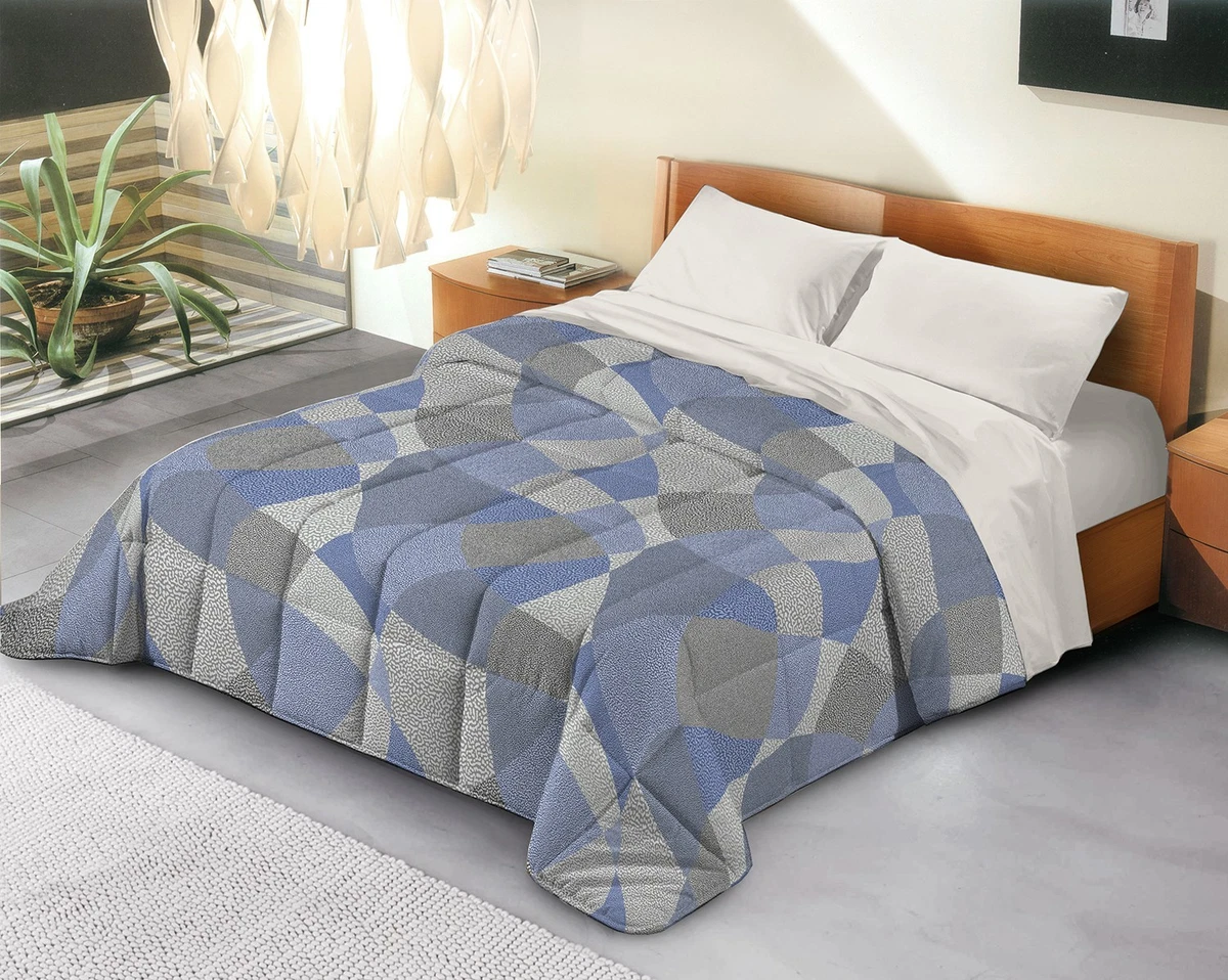 Home Tresor - Piumone Piumino Invernale Caldissimo Imbottitura in Morbida Microfibra Anallergica Soft 300 gr/mq Qualità Premium Reversibile Bicolor (Panna/Bordeaux, Una Piazza e Mezza cm. 200x200