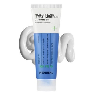 MEDIHEAL Hyaluronate Ultra Hydration Cleanser 120ml Foam Cleansing K-Beauty NEW