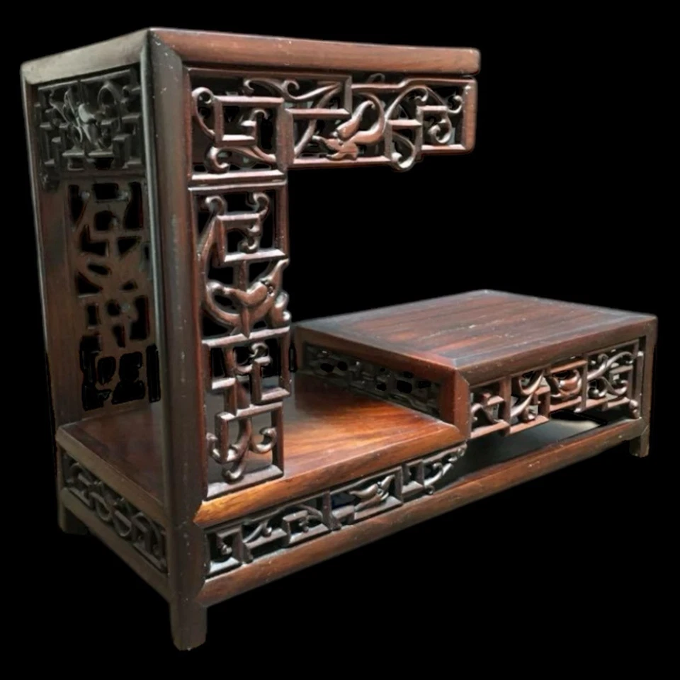 Mesa Bonsai Japonesa de Madera KADAI Soporte Ikebana H9.6 pulgadas W13.5 pulgadas D5.5 pulgadas Foto 3 de 4