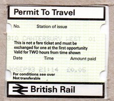 Canterbury West 01 - PERTIS Permit to Travel - Kent CT2