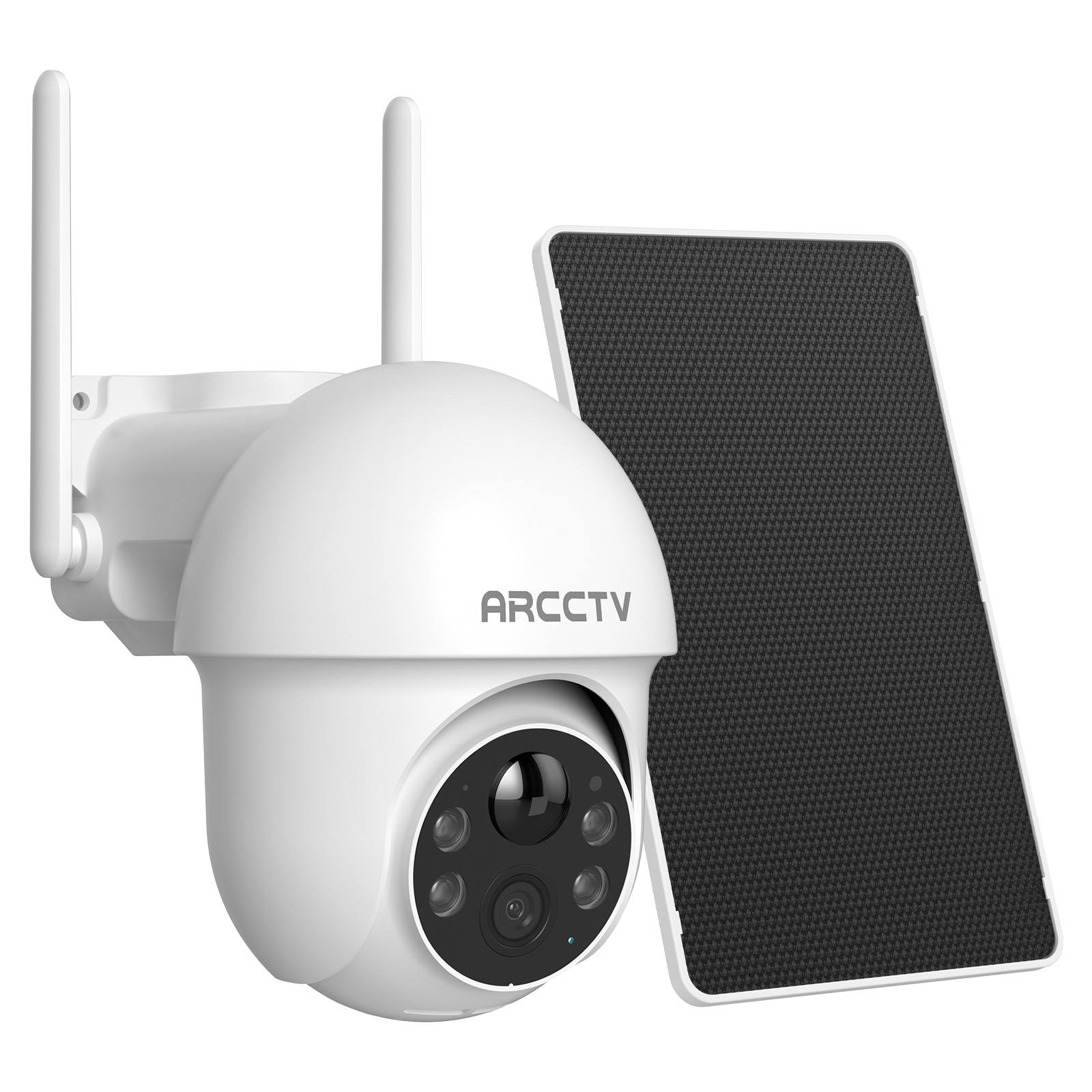 Solar Security Cameras Wireless Outdoor 2K Pan/Tilt 360° View Battery Powered Ir