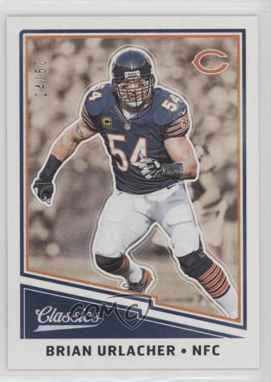 2017 Panini Classics Legends Blank Back 24/50 Brian Urlacher #162 HOF 0a6