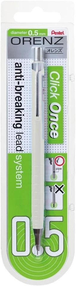 Механический карандаш Orenz 100% небьющийся в блистер карта 0,5 мм белый 0,5 м - Изображение 4 из 4
