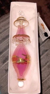 Gorgeous Egyptian Museum Fine Glass 10th Birthday Ornament