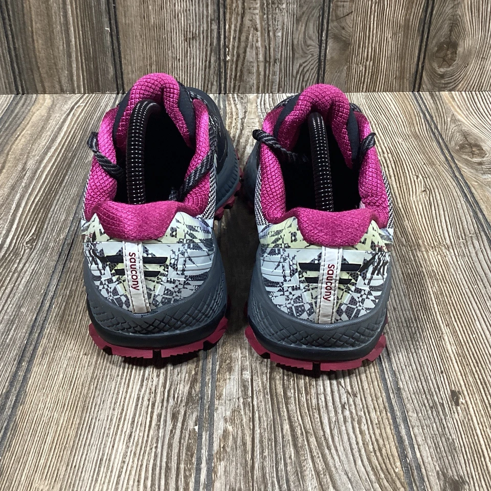 Saucony Womens Peregrine 8 Ice Plus S10450-1 Black Trail Running Shoes Size 9 - Image 4 of 4