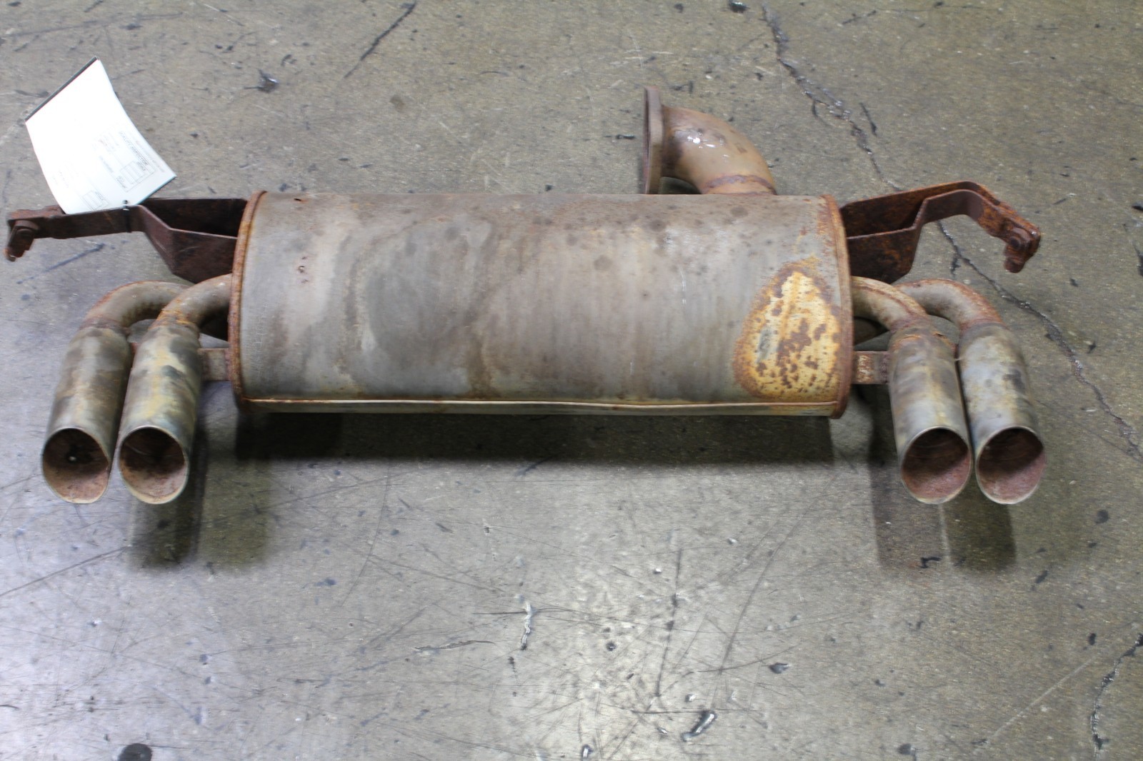 Ferrari 308, Muffler, Rusted, Fire Dmg, Used, P/N 113251