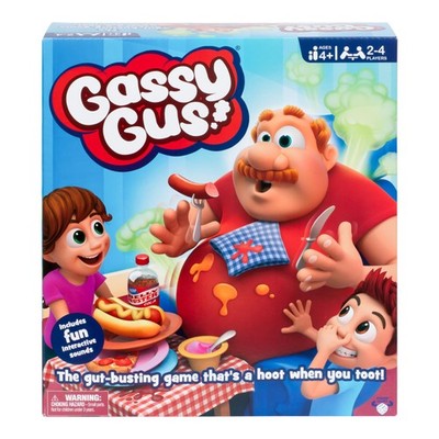 Gassy Gus, Interactive Gut-Busting Game, Feed Gus Foods, Watch Out for Big Bl...