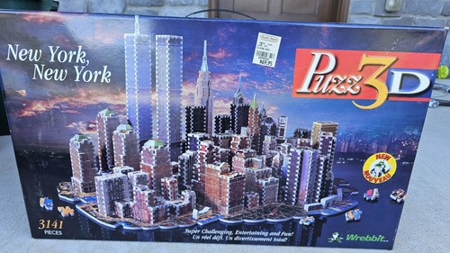 New York New York Puzzle 3D Wrebbit Puzzle 3141 Teile KOMPLETT - Tüten nie geöffnet