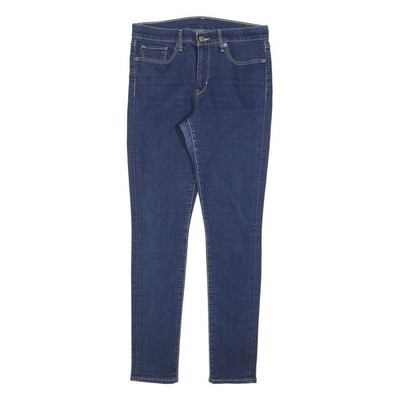 LEVI'S Damen Jeans Blau Slim Skinny Denim Medium W30 L32 Stretch Baumwolle
