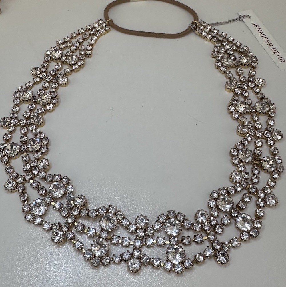 NWT Jennifer Behr Metallic Gray/Silver Stilla Headband NWT Jennifer Behr Metallic Gray/Silver Stilla Headband main image 4