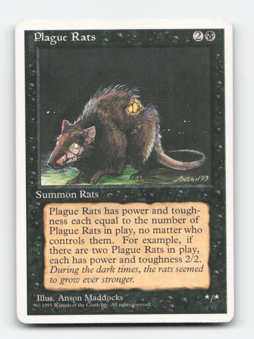 Plague Rats - C 4ED - Magic: The Gathering LP