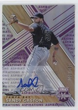 2019 Panini Elite Extra Edition Aspirations Purple 3/100 Sandy Gaston Auto 1cc7
