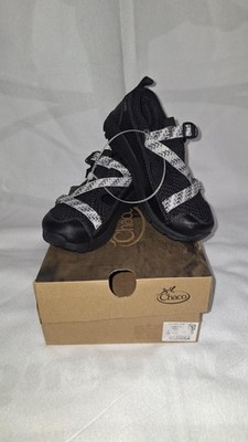 NWT Chaco Performance Kids 1Y Odyssey Sport Sandals Black Mesh Upper Closed Toe
