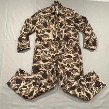 VTG Walls Blizzard-Pruf Coveralls Mens XL Insulated Duck Camo Hunting USA 80s