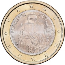 [#1550050] San Marino, 1 Euro, BU, 2019, Rome, Bimetallic, MS(63)