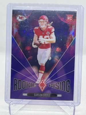 2024 Panini Phoenix - Rookie Rising Carson Steele #RR-CSE Purple (RC)