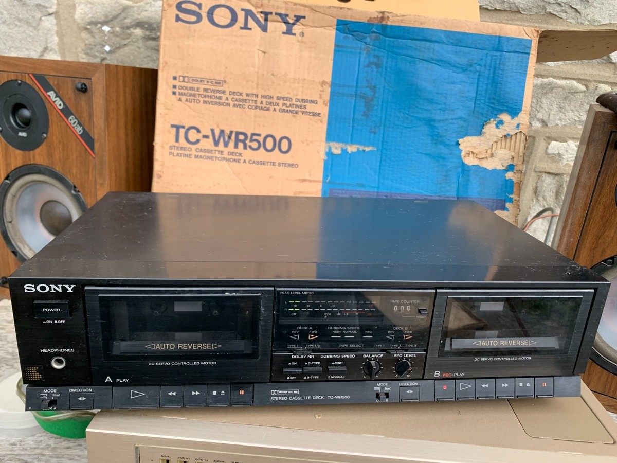 Sony TC-WR500 Vintage Dual Cassette Tape Deck Player Recorder