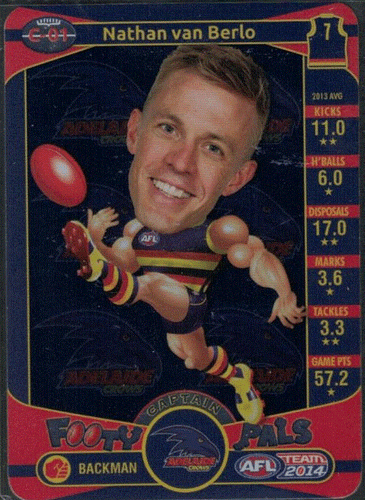 2014 AFL TEAMCOACH FOOTY PALS INSERTS; Individual Card Sale. - Picture 2 of 14