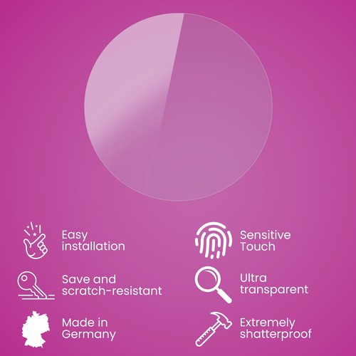 atFoliX Glass Protector for Casio MTP-1302PD-2A2V 9H Hybrid-Glass - Picture 3 of 8