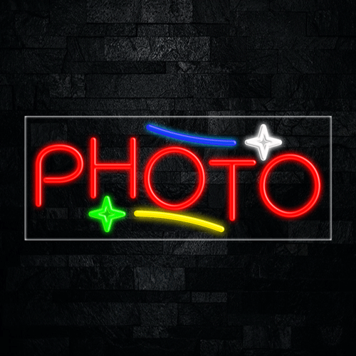 Photo LED Neon Sign 30"L x 12"H #30870 - Picture 1 of 3