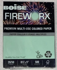 Popper Mint Green Boise Fireworx 20/50 lb 500 sheets Premium Multi-Use Paper