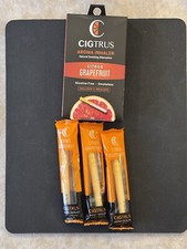 Stop Smoking Quit Aid - Natural Nicotine-Free Grapefruit Flavor Inhaler 3-Pack