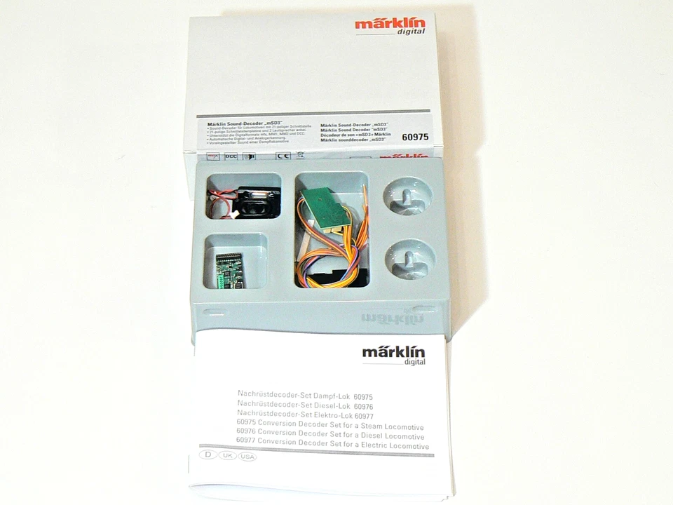 Märklin H0 Sound Decoder mSD3 Dampflok MTC 21pol mfx DCC MM 60975 neu OVP - Bild 3 von 3