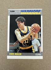 1987-88 Fleer Chris Mullin # 77 Basketball Card NR-MINT HOF Warriors St John