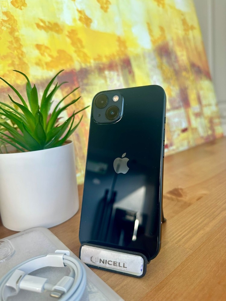 Apple iPhone 13 - 128GB Black - Factory Unlocked - 100% Battery GSM/CDMA Grade A