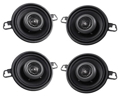 (4) MB QUART FKB108 3.5 Inch 140 Watt Stereo Car Audio Coaxial Speakers