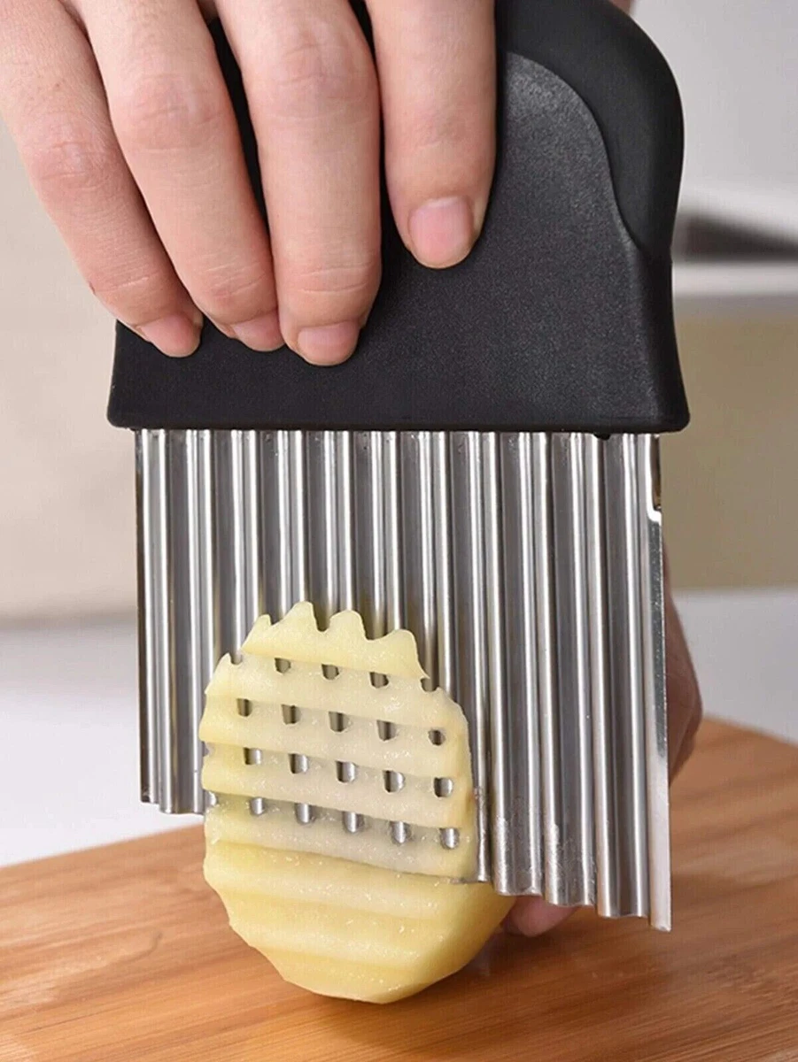 Stainless Steel Waffle Fry Potato Cutter