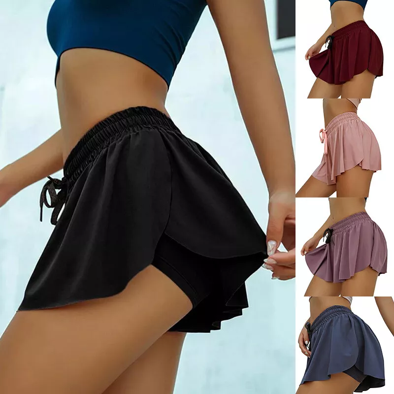 Women Skirts High Waisted Dress Shorts Workout Ladies Sports Gym Yoga Mini  Skirt