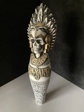 🌟Agua Santa Beer Tap Handle Lot Skeleton Skull Craft California Santa Maria