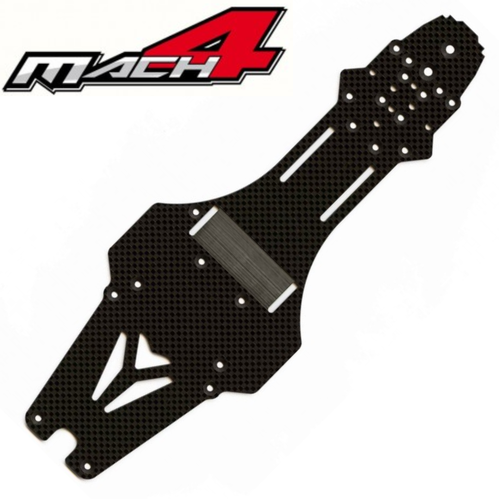 MACH4 MCH163 Graphite Main Chassis F1 RC Car Formula One Kit Racing Part