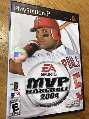 MVP Baseball 2004 (Sony PlayStation 2, 2004)-Complete In Box Good Condition
