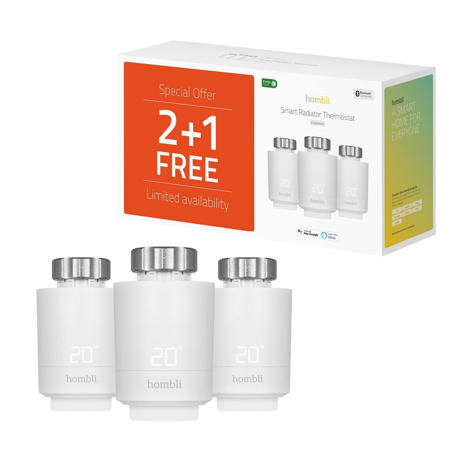 Hombli - Smart Radiator Thermostat Expansion pack (2+1) (Sony Playstation 5)