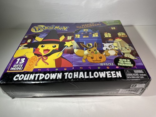 Pokémon Halloween Avvento 13 Giorni Calendario Conto alla Rovescia Pikachu Eevee Cubone Zubat - Foto 7 di 24